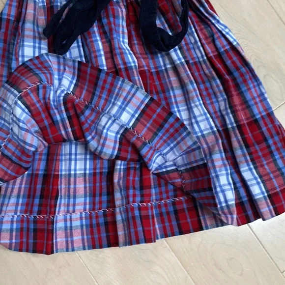 Bella Bliss girls soft cotton belted collar dress 3